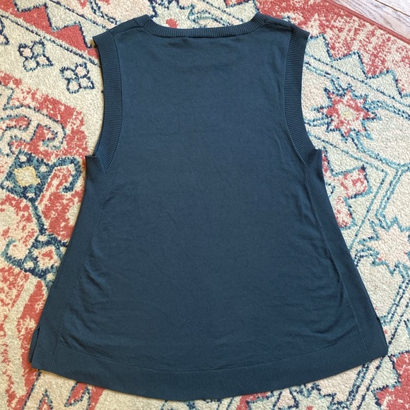 ALCHEMY EQUIPMENT Blue 14GG Coolmax Organic Blend Sleeveless Tank Top Women's M - Picture 5 of 11